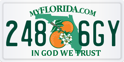 FL license plate 2486GY