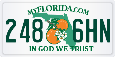 FL license plate 2486HN