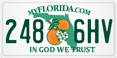 FL license plate 2486HV