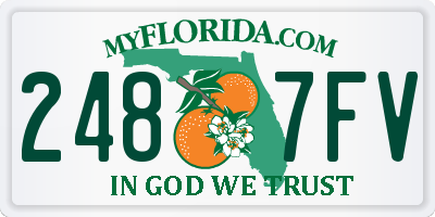 FL license plate 2487FV