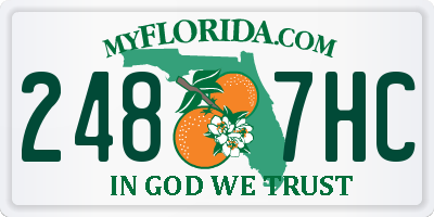 FL license plate 2487HC