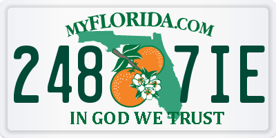 FL license plate 2487IE