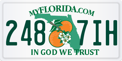 FL license plate 2487IH