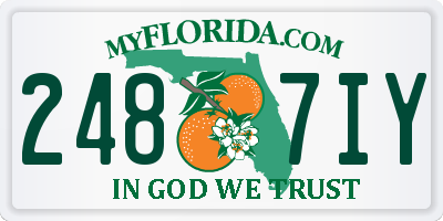 FL license plate 2487IY