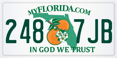 FL license plate 2487JB