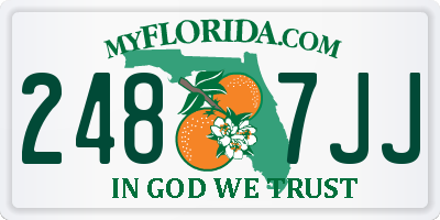 FL license plate 2487JJ