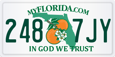 FL license plate 2487JY