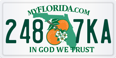 FL license plate 2487KA