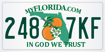 FL license plate 2487KF