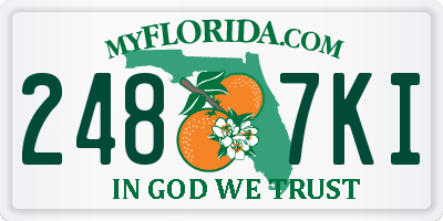 FL license plate 2487KI