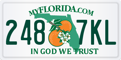 FL license plate 2487KL