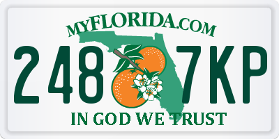 FL license plate 2487KP
