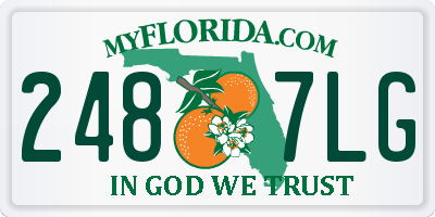 FL license plate 2487LG