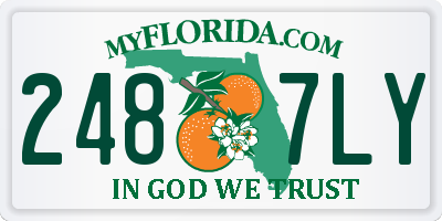 FL license plate 2487LY
