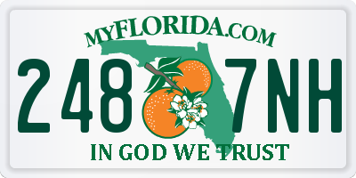 FL license plate 2487NH