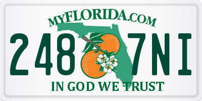 FL license plate 2487NI