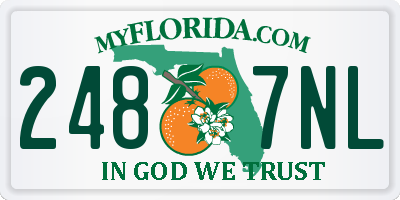 FL license plate 2487NL