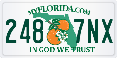 FL license plate 2487NX