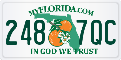 FL license plate 2487QC