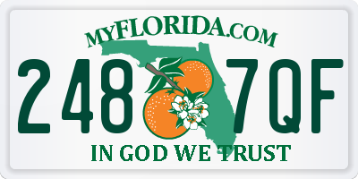 FL license plate 2487QF