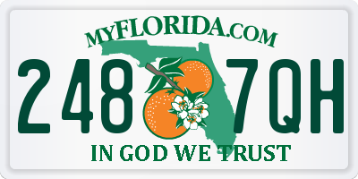 FL license plate 2487QH