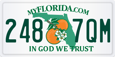 FL license plate 2487QM