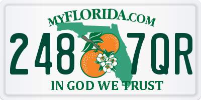 FL license plate 2487QR