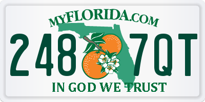 FL license plate 2487QT