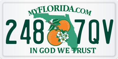 FL license plate 2487QV