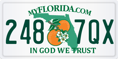 FL license plate 2487QX