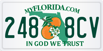 FL license plate 2488CV