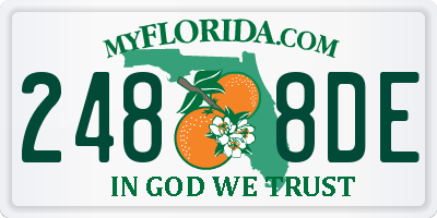 FL license plate 2488DE
