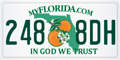 FL license plate 2488DH