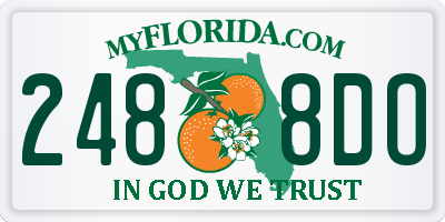 FL license plate 2488DO
