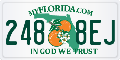 FL license plate 2488EJ
