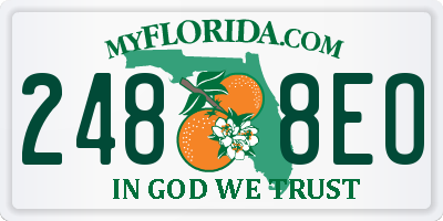 FL license plate 2488EO