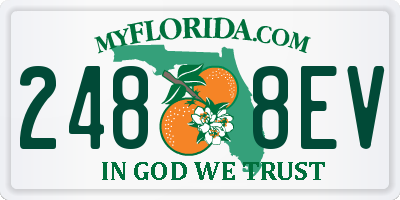 FL license plate 2488EV