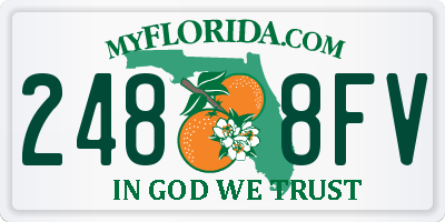 FL license plate 2488FV