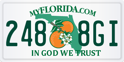 FL license plate 2488GI