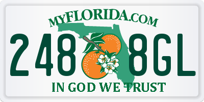 FL license plate 2488GL