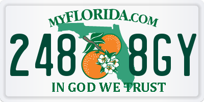 FL license plate 2488GY