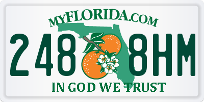 FL license plate 2488HM