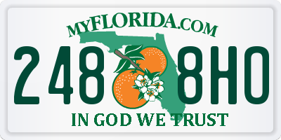 FL license plate 2488HO