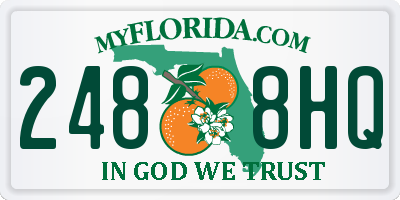 FL license plate 2488HQ