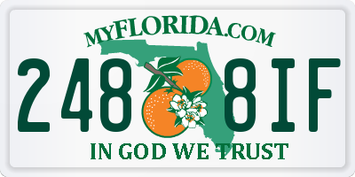 FL license plate 2488IF