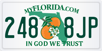 FL license plate 2488JP