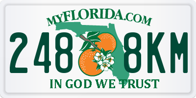 FL license plate 2488KM