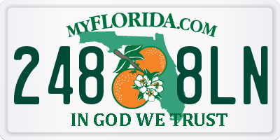 FL license plate 2488LN