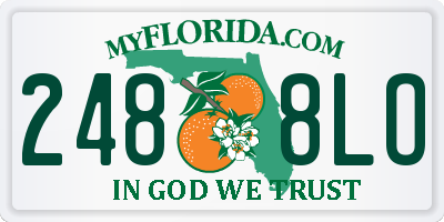 FL license plate 2488LO