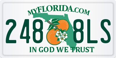 FL license plate 2488LS